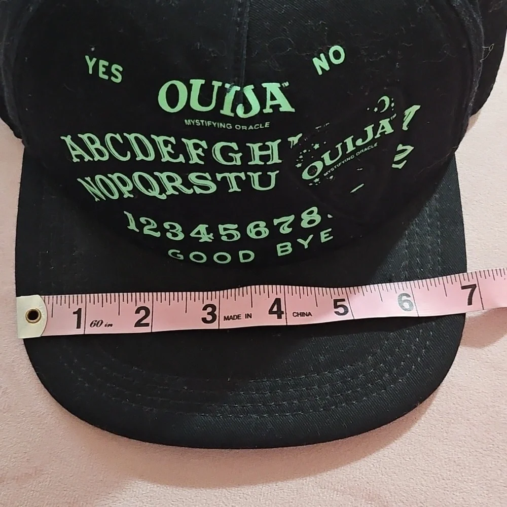Ouija Board Glow In The Dark Black Snapback Hat